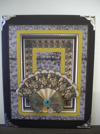 Surpreme Beauty Black and Gold Fan 3D by Kristina Norbat