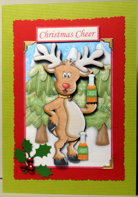 Christmas Cheer for Men Topper & Decoupage by Kristina Norbat
