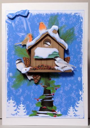 Snowy Christmas Nesting Box Decoupage by Kristina Norbat