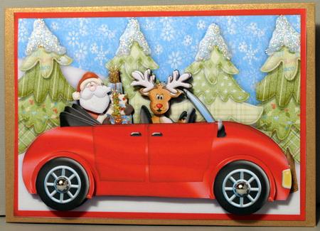 Santa Arrives in Style Decoupage for Men by Kristina Norbat