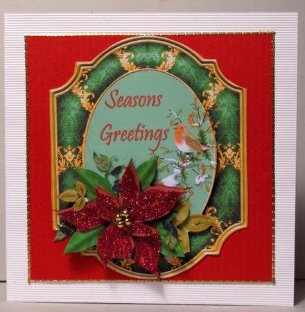 Poinsettia and Robin by Kristina Norbat
