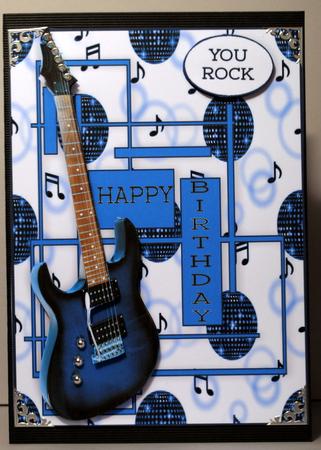 You Rock Blue Guitar by Kristina Norbat