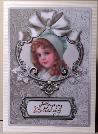 Pale Silver and Pale Gold Shiny Frame Card Fronts by Kristina Norbat