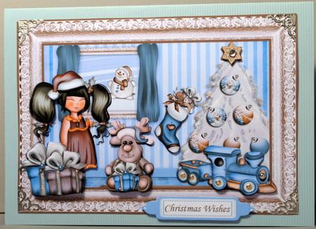 Christmas Morning Topper and Decoupage by Kristina Norbat