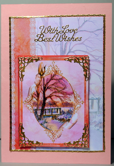 Sunset in Winter with Frame by Kristina Norbat