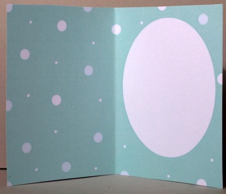Apple Green Insert for a A5 Card by Kristina Norbat