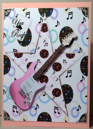 You Rock Pink Guitar by Kristina Norbat