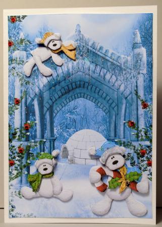 Beary Christmas Garden Party with Decoupage by Kristina Norbat