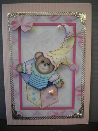 Baby Girl Quick Card by Kristina Norbat