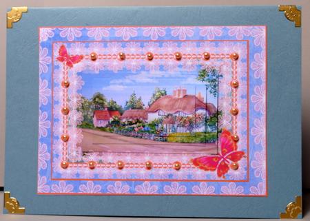 Country Cottages Step by Step Pyramid Card by Kristina Norbat