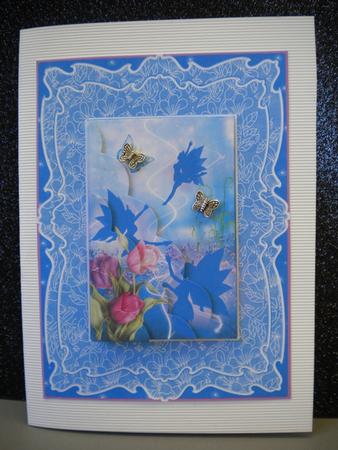 Fairy World Purple Pink Wavy Corner Stacker by Kristina Norbat
