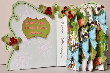 All About Christmas 4 Leaf Card with Extra Sentiments and Co by Kristina Norbat
