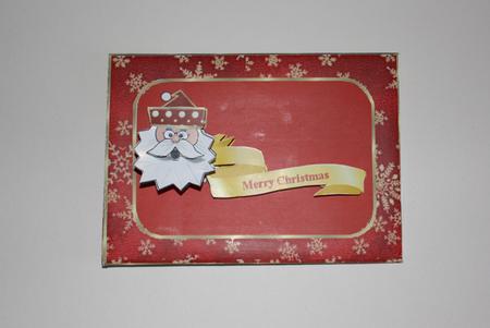 Christmas Santa Gift Card Envelope by Kristina Vincent