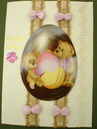 Beary Cute Easter Egg by Kristine Rogers