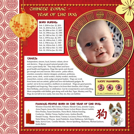 Chinese Zodiac - Year of the Dog by Kyera Lea
