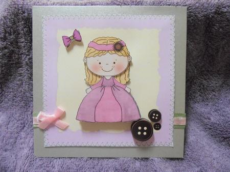Sweet Little Blonde Girl Card Featured Gallery Photo