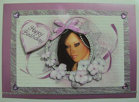 Soft Pink Birthday Card by Kylie Caldwell