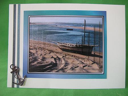 Seascape Pyramid Quick Card Front by Kylie Caldwell