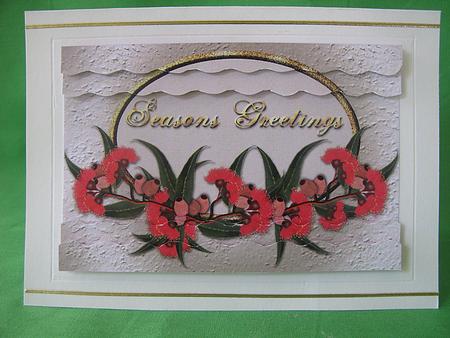 Australia Gumnut Flowers Christmas Stacker by Kylie Caldwell