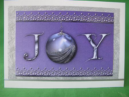 Joy Christmas Card by Kylie Caldwell
