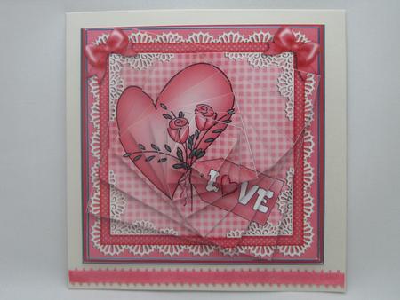 8 x 8 Love Heart Kit with Twisted Pyramage by Kylie Caldwell