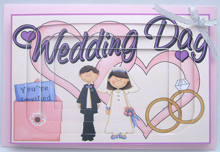 Wedding Day Decoupage Topper by Kylie Caldwell