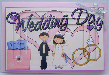 Wedding Day Tunnel Card by Kylie Caldwell