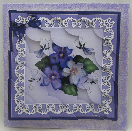 8 x 8 Pretty Viola Kit with Scalloped Corners by Kylie Caldwell
