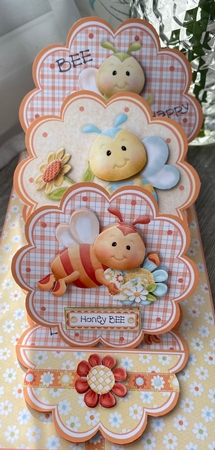 Triple Scallop Easel Card  by Kym Barry