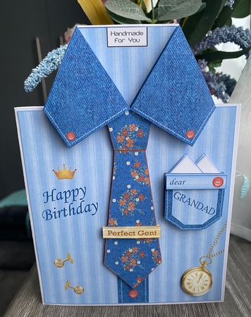 Perfect Gent Shirt Card by Kym Barry