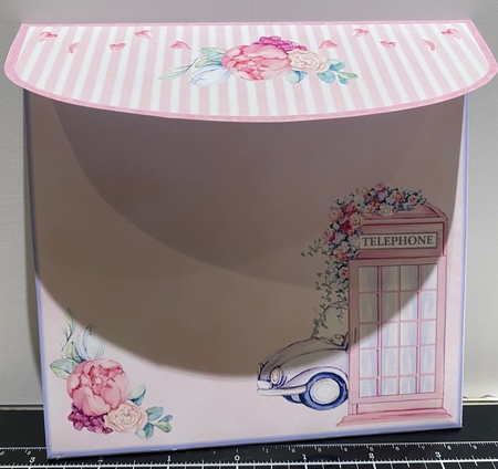 Lady & Floral Phone Box by Kym Barry