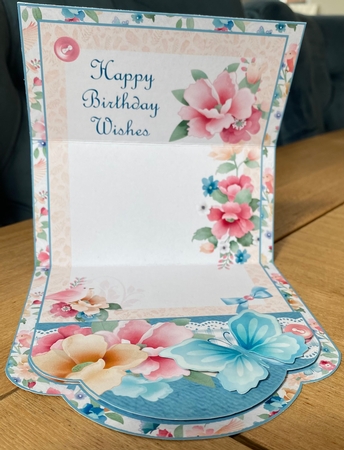 Blooms & Butterflies Easel Card by Kym Barry