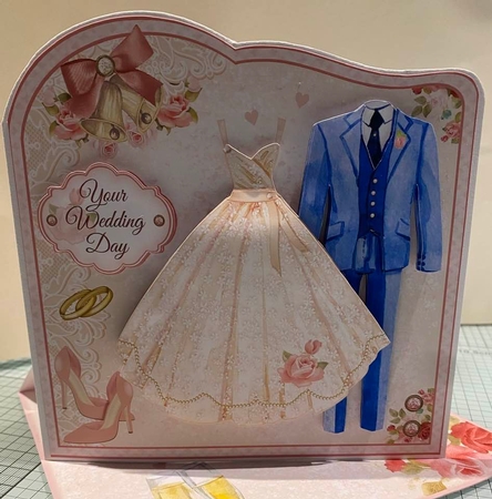 Mr & Mrs Wedding Card by Kym Barry