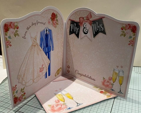 Mr & Mrs Wedding Card by Kym Barry
