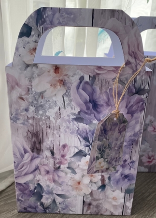 Wooden floral gift bag bumper kit 2 by Kym Barry