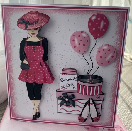 Trendy Birthday Girl by Kym Barry