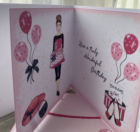 Trendy Birthday Girl by Kym Barry