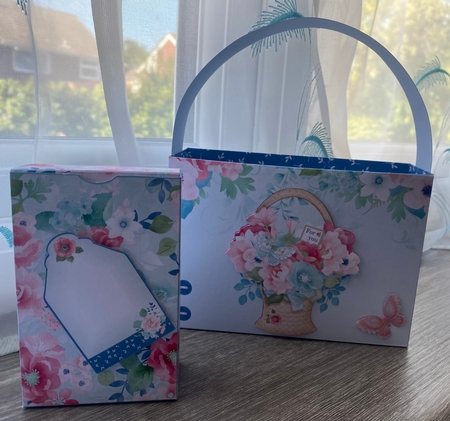 Floral Basket For You Tote Bag & Gift Box by Kym Barry