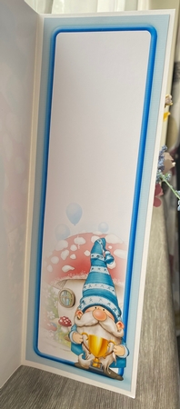 Trophy Gnome Large Vertical DL Insert by Kym Barry