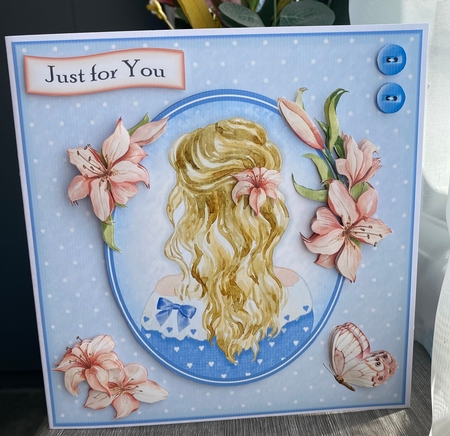 Long Hair & Lilies by Kym Barry