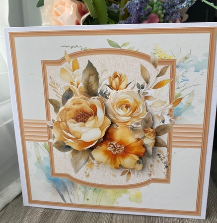 Yellow roses 7x7 by Kym Barry