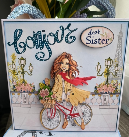 Parisian Bicycle Girl by Kym Barry