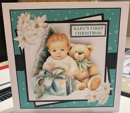 BABYS FIRST CHRISTMAS - GREEN - BOYS KIT by Kym Barry