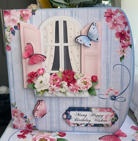 Summer Window Wraparound Card  by Kym Barry