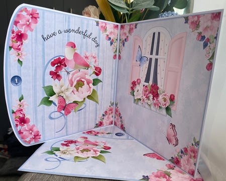 Summer Window Wraparound Card  by Kym Barry