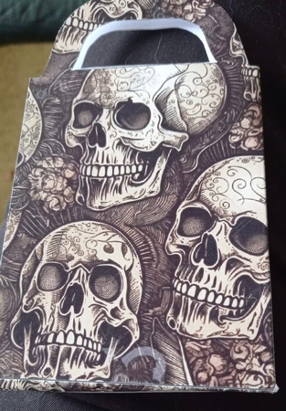 Halloween skull gift bag 8 by Kym Barry