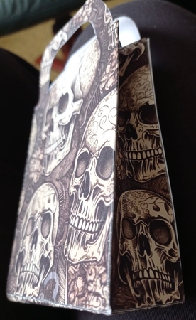 Halloween skull gift bag 8 by Kym Barry