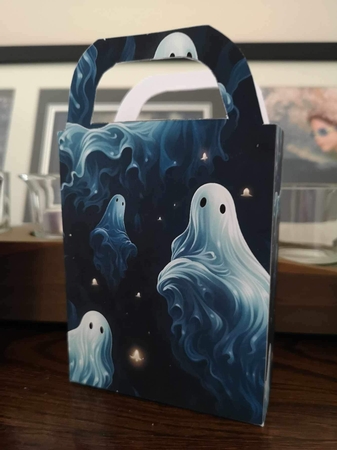 Halloween ghosts gift bag 4 by Kym Barry