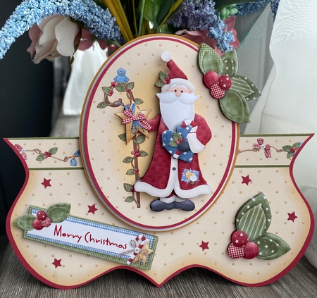 Merry Christmas Santa Card by Kym Barry