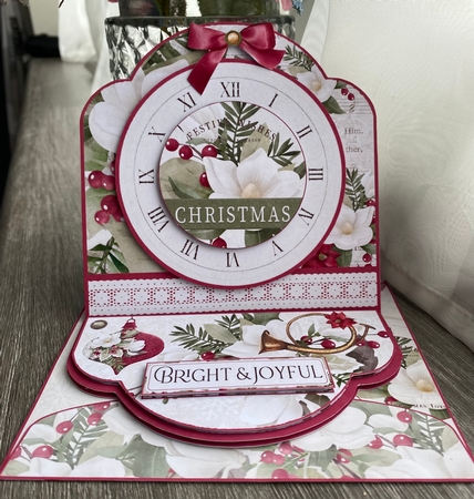 Christmas Joy Easel Card by Kym Barry